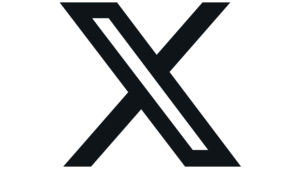 X (formerly Twitter) logo in black font