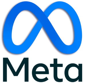 Meta logo, with blue infinity